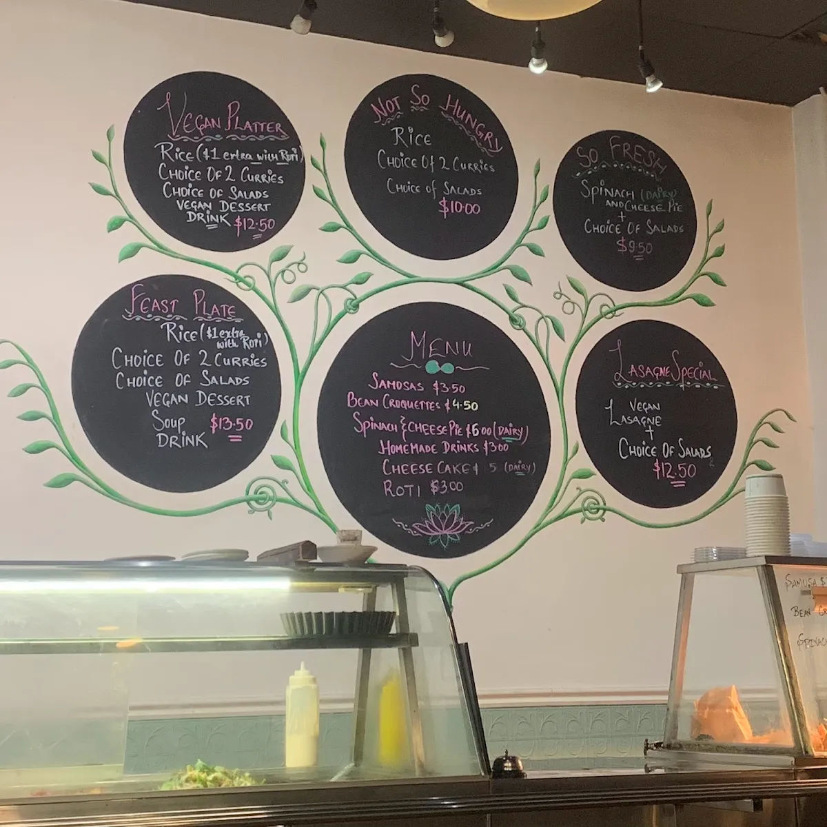 Menu, Crossways Vegetarian and Vegan Restaurant