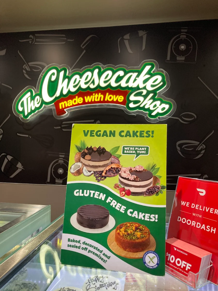 Menu, The Cheesecake Shop Underwood