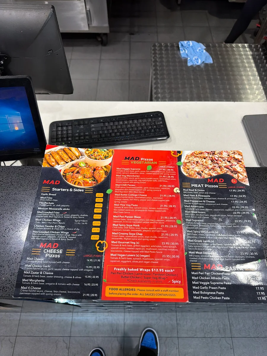 Menu, MadTopppings Kellyville Ridge