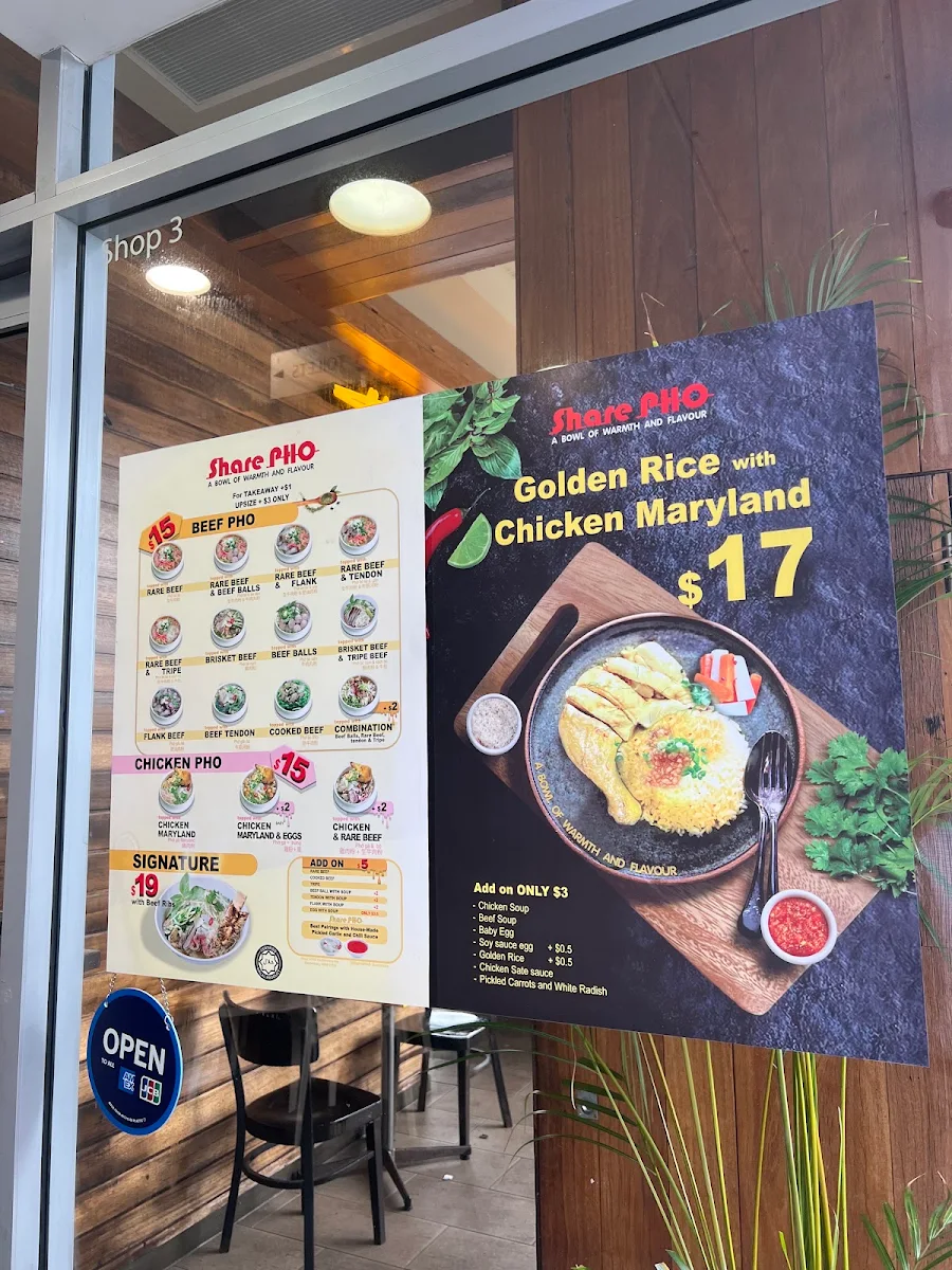 Menu, SharePHO Canterbury
