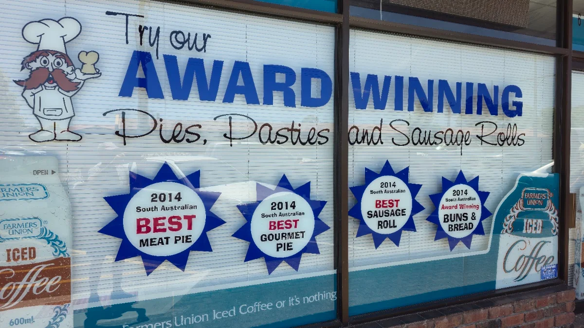 Menu, Andy's Bakery