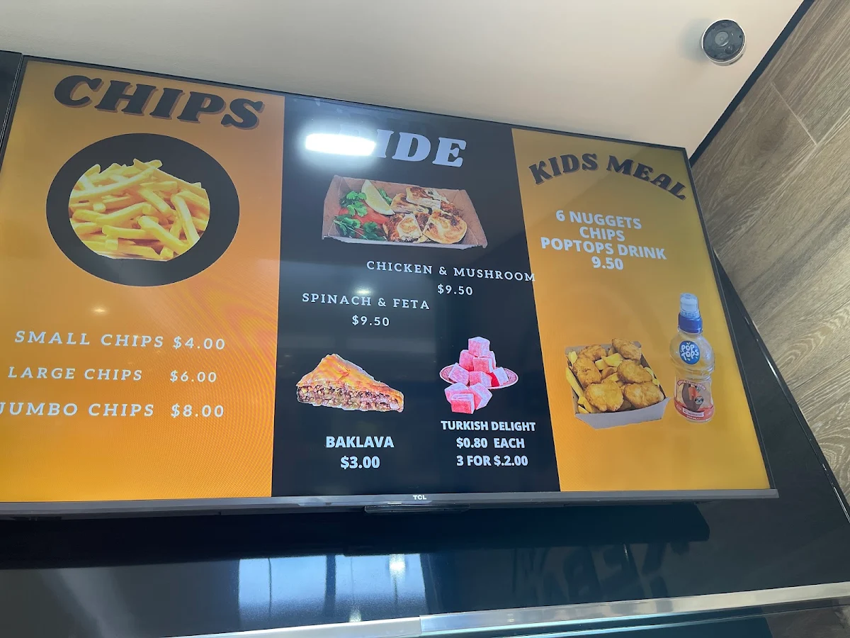Menu, Kebab zone Beenleigh