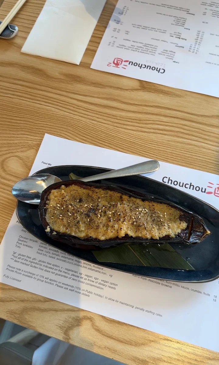 Menu, Izakaya Chouchou 酒²