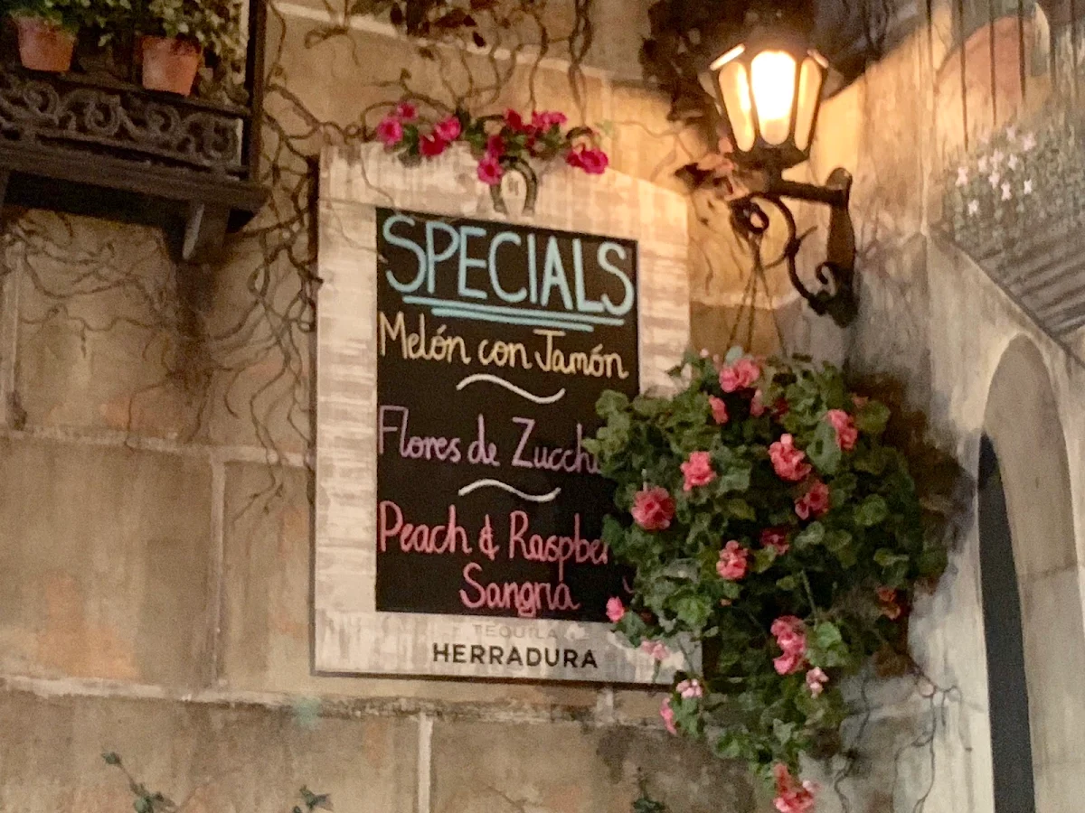 Menu, Del Punto