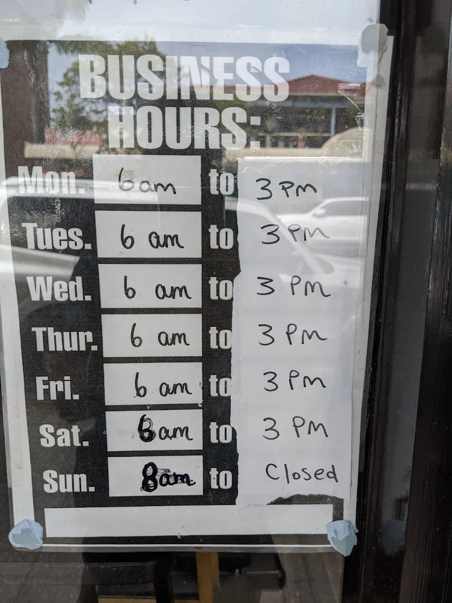 Menu, Bayz Patisserie