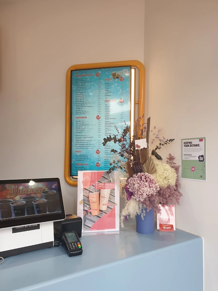 Menu, Sharetea Fairfield Station