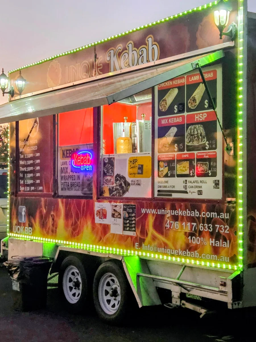 Menu, Unique Kebab