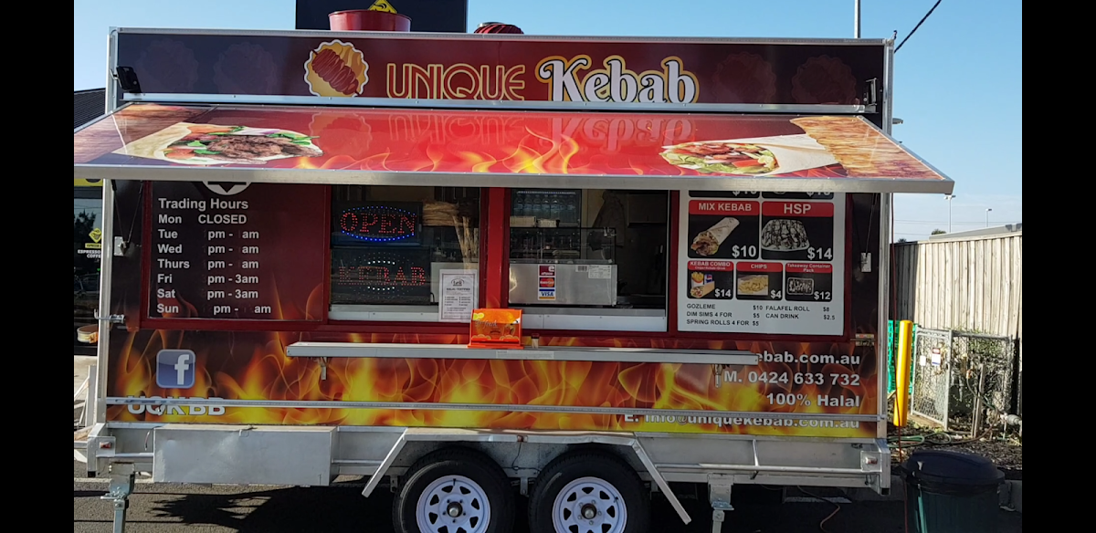 Menu, Unique Kebab