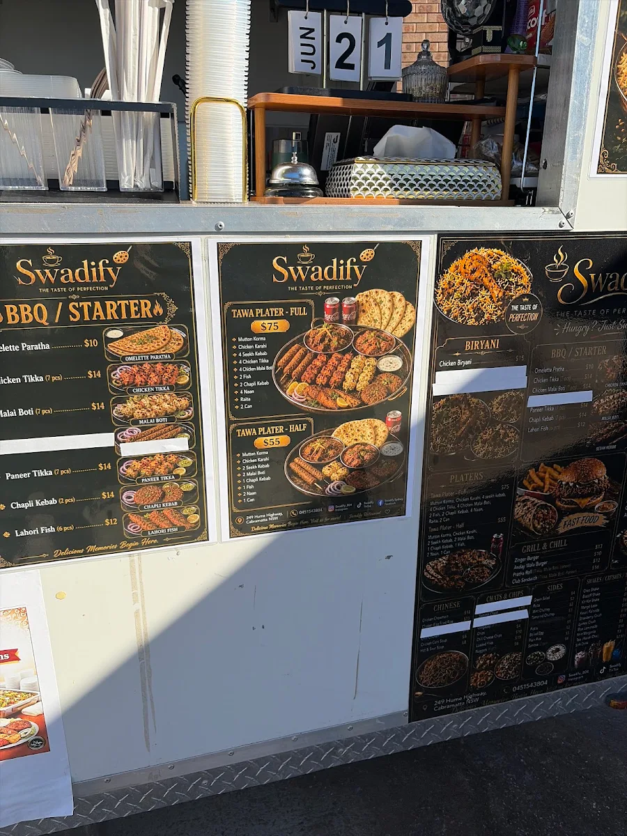 Menu, Swadify