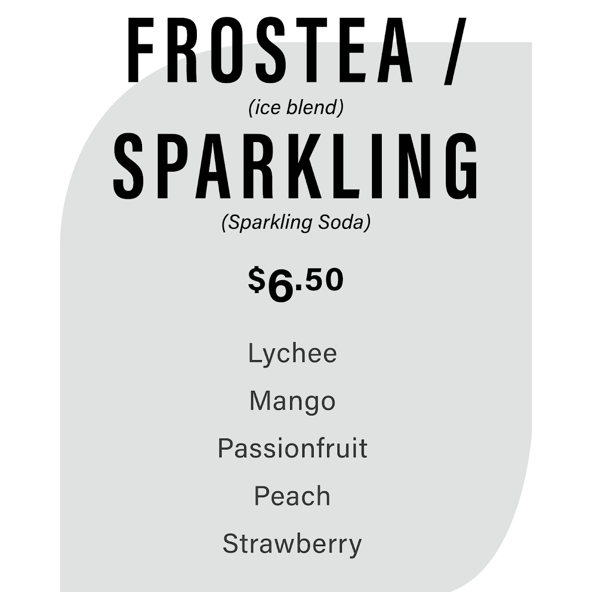 Menu, T Bar Fusion