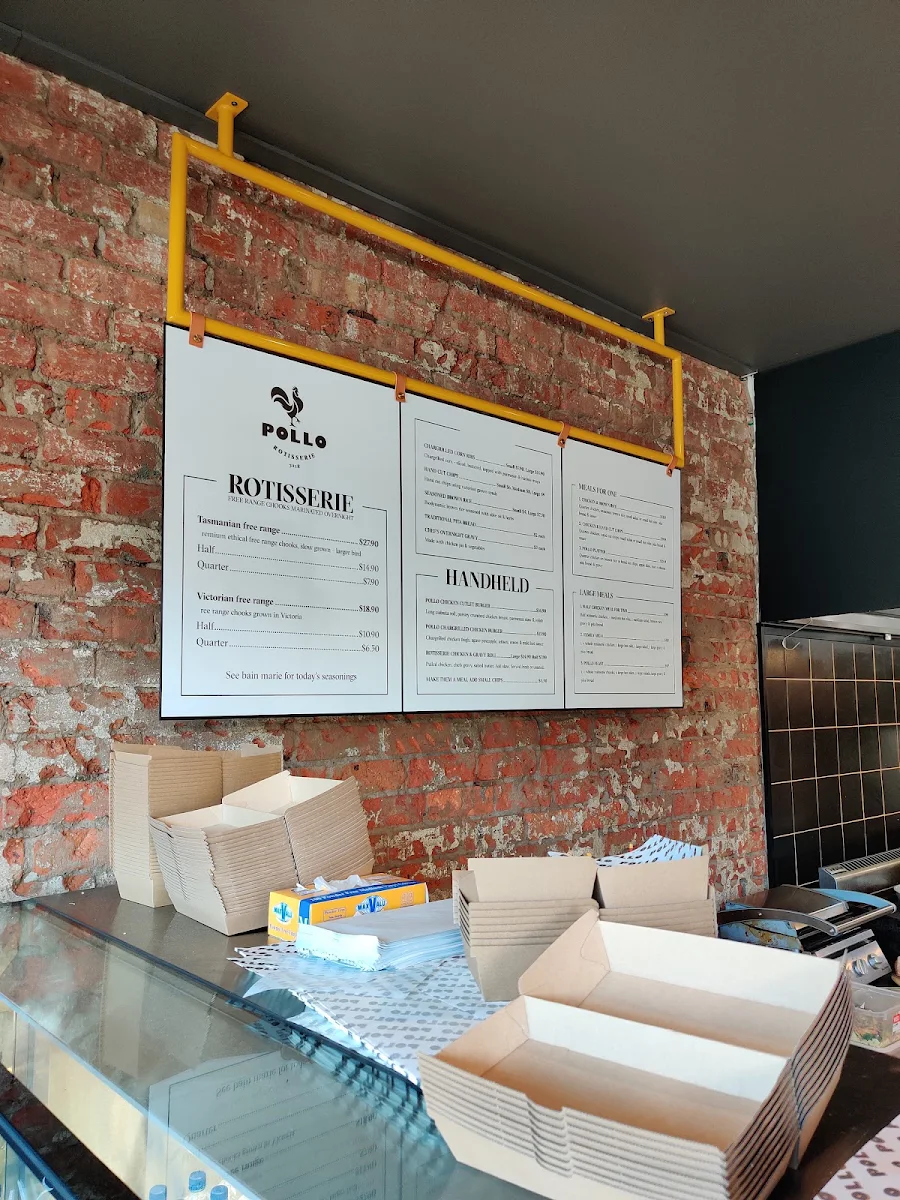 Menu, Pollo rotisserie