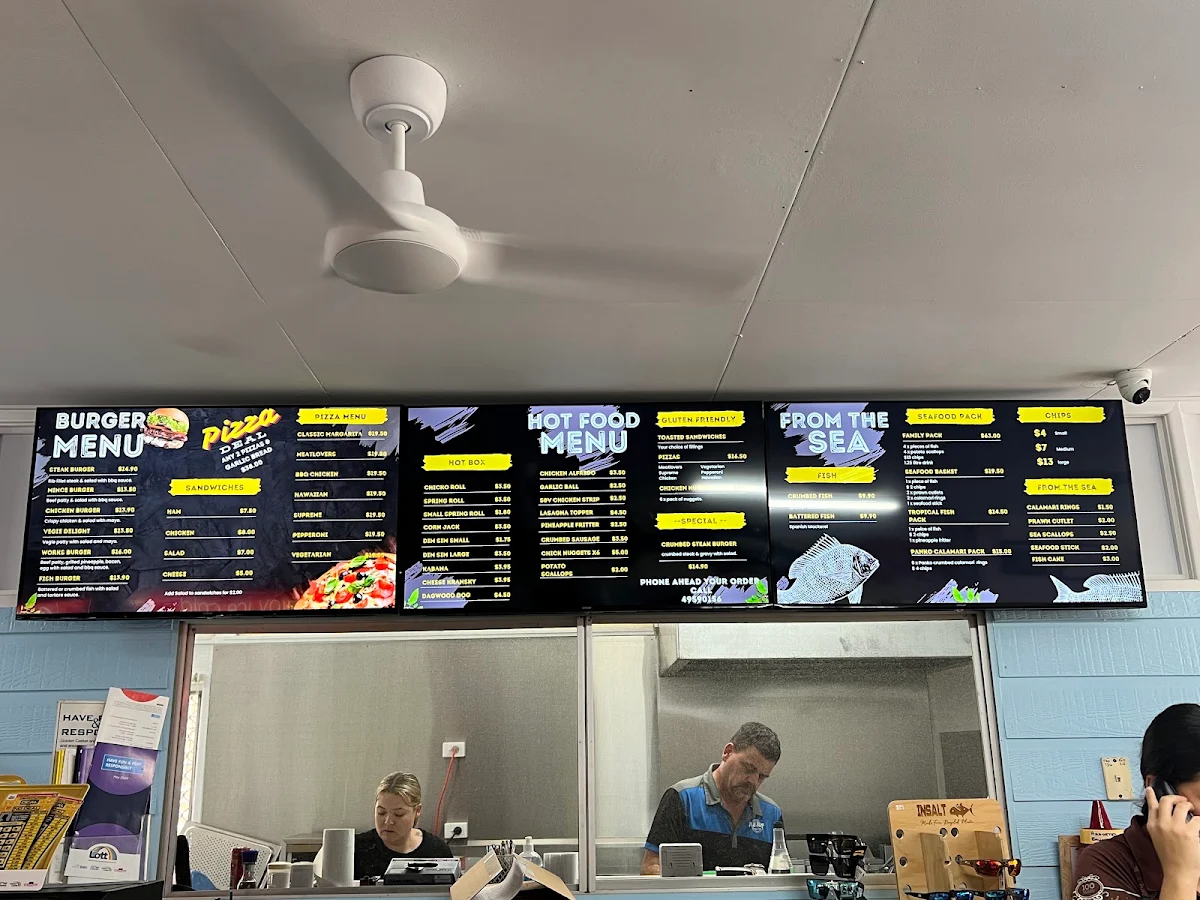 Menu, Seaforth Pitt Stop Classic Cafe