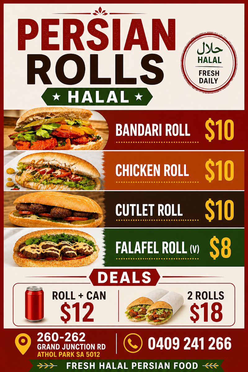 Menu, Meals & Memories ( Persian Rolls)