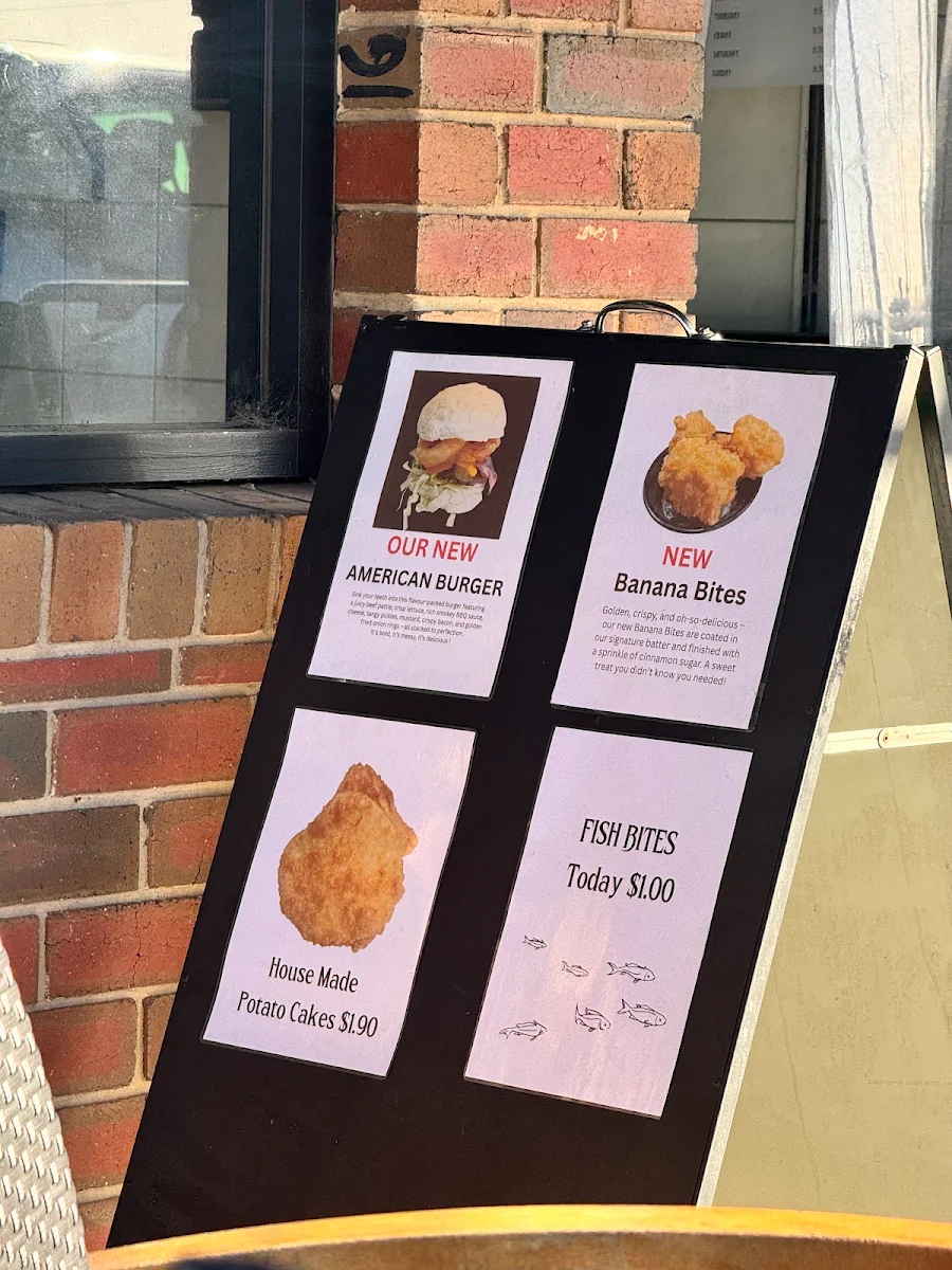 Menu, Seaside Fish & Chips Grantville