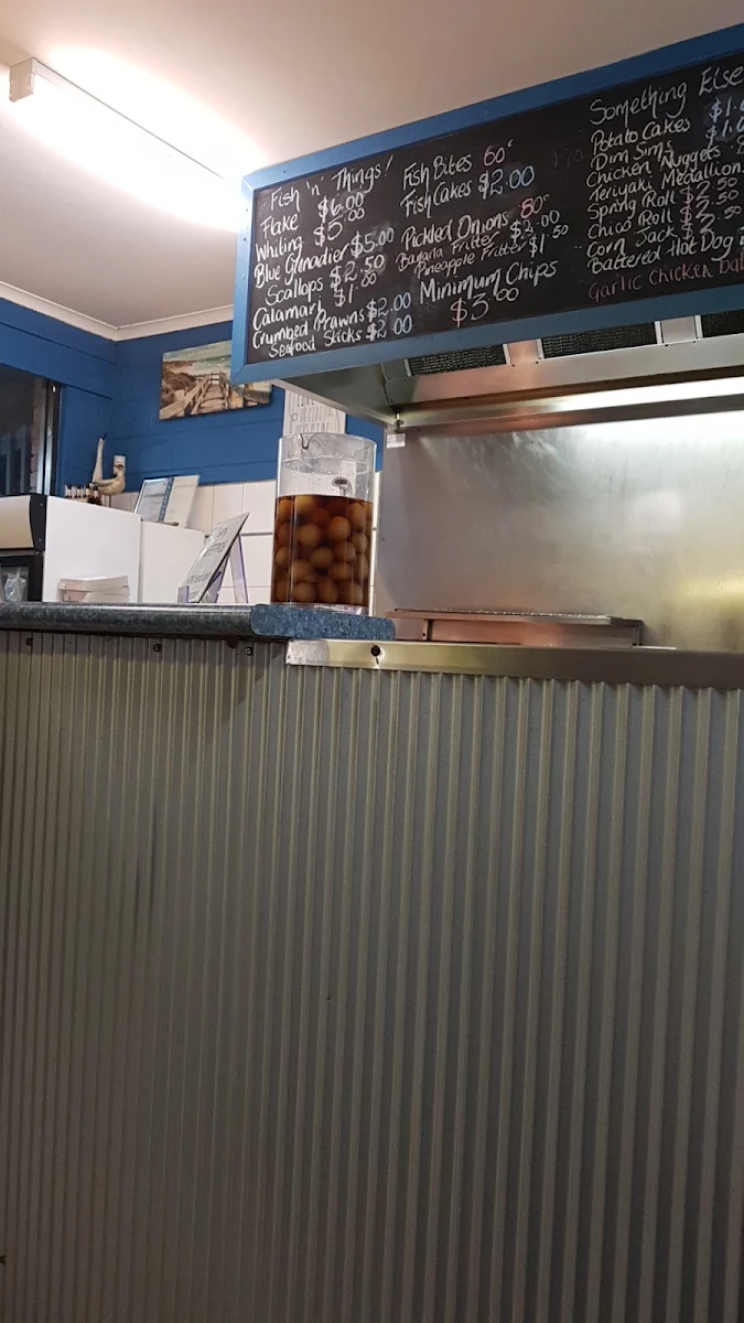 Menu, Seaside Fish & Chips Grantville