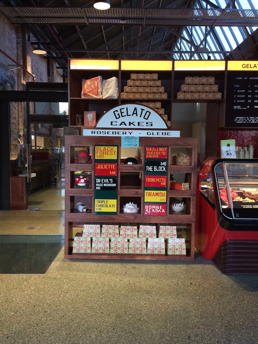 Menu, Gelato Messina Tramsheds