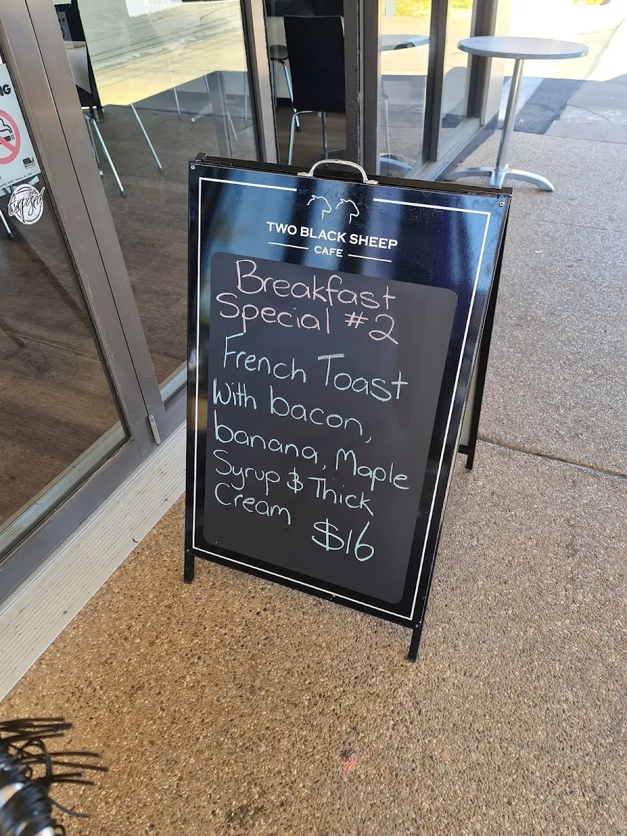 Menu, Two Black Sheep Cafe