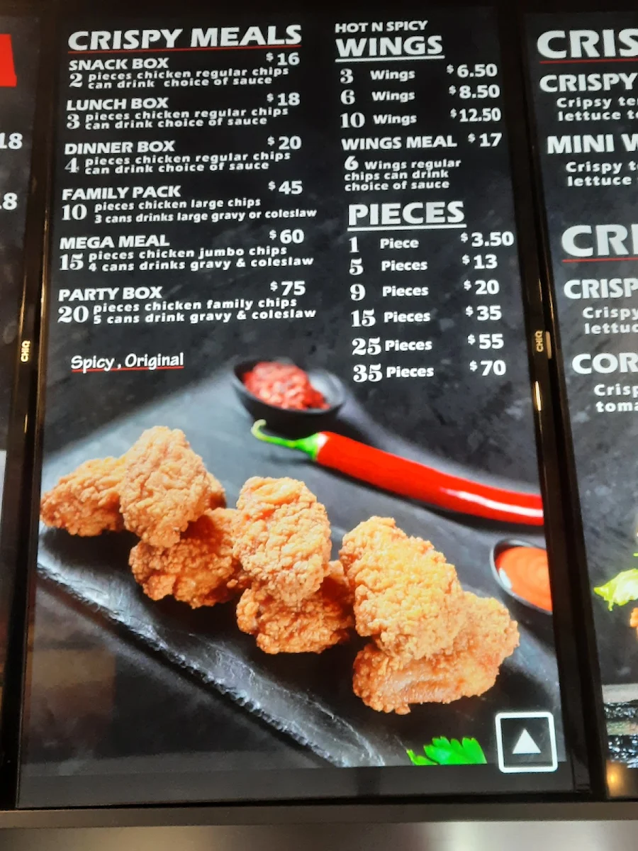 Menu, Extra Crispy - Merrylands