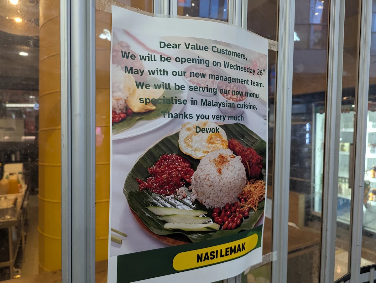 Menu, Dewok Noodle Bar