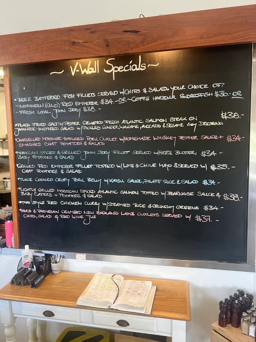 Menu, V Wall Pavilion