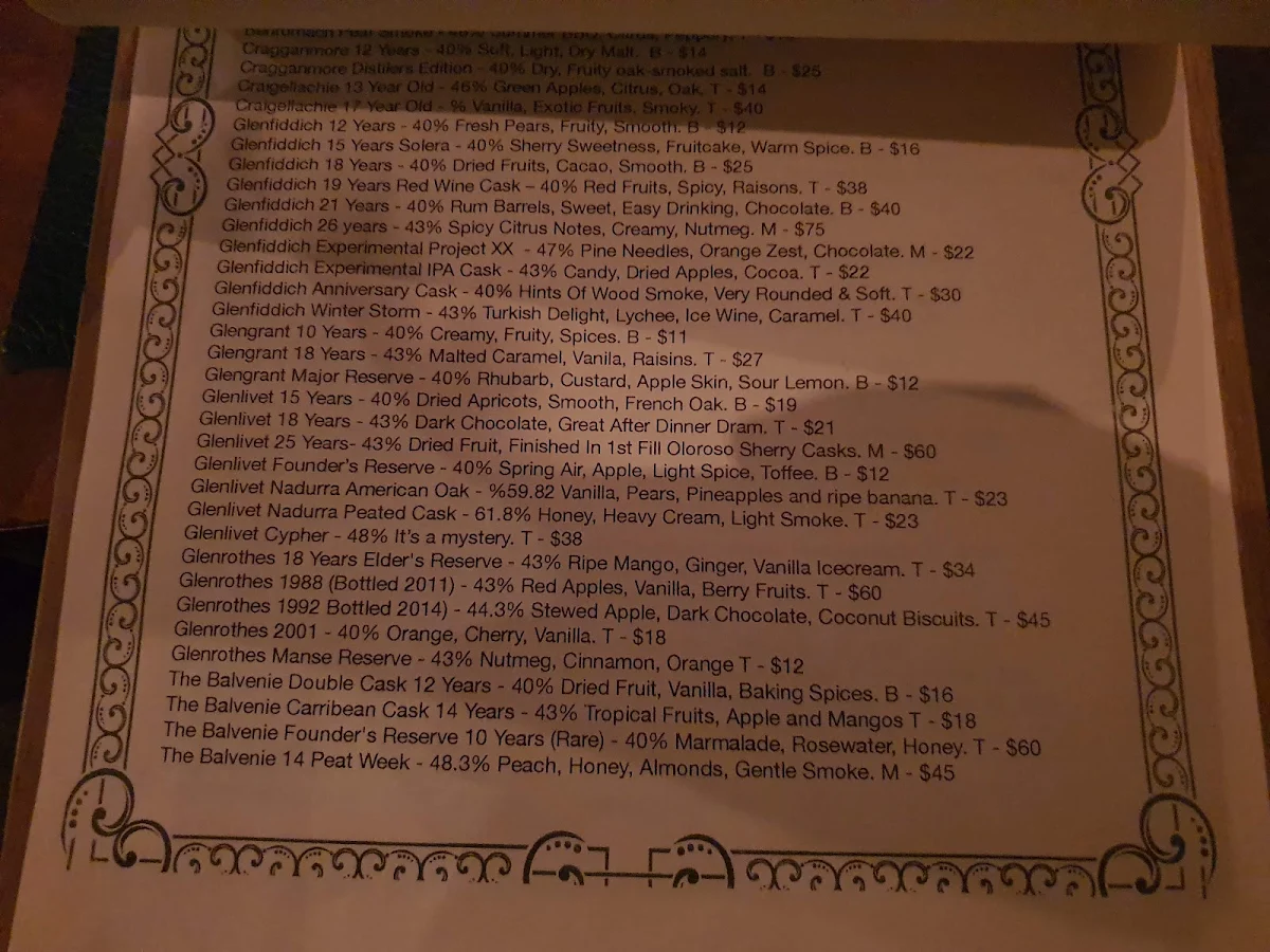 Menu, Cobbler