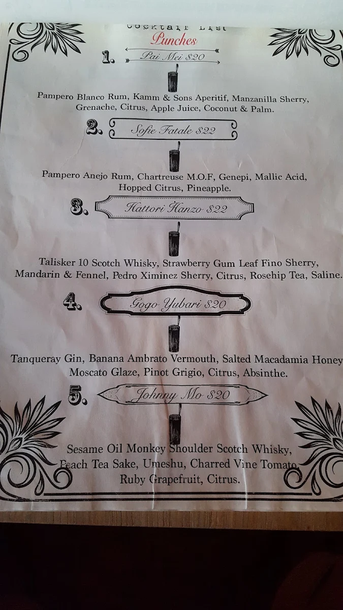 Menu, Cobbler