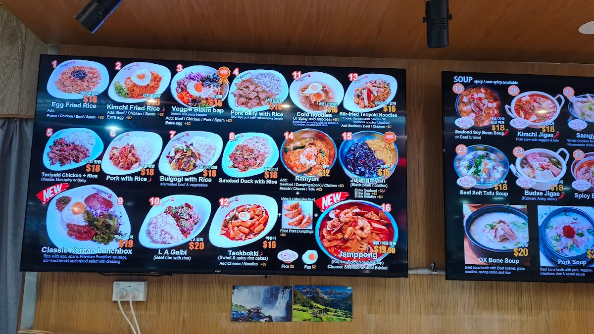 Menu, Sparrow's Mill Express (Sussex St.)