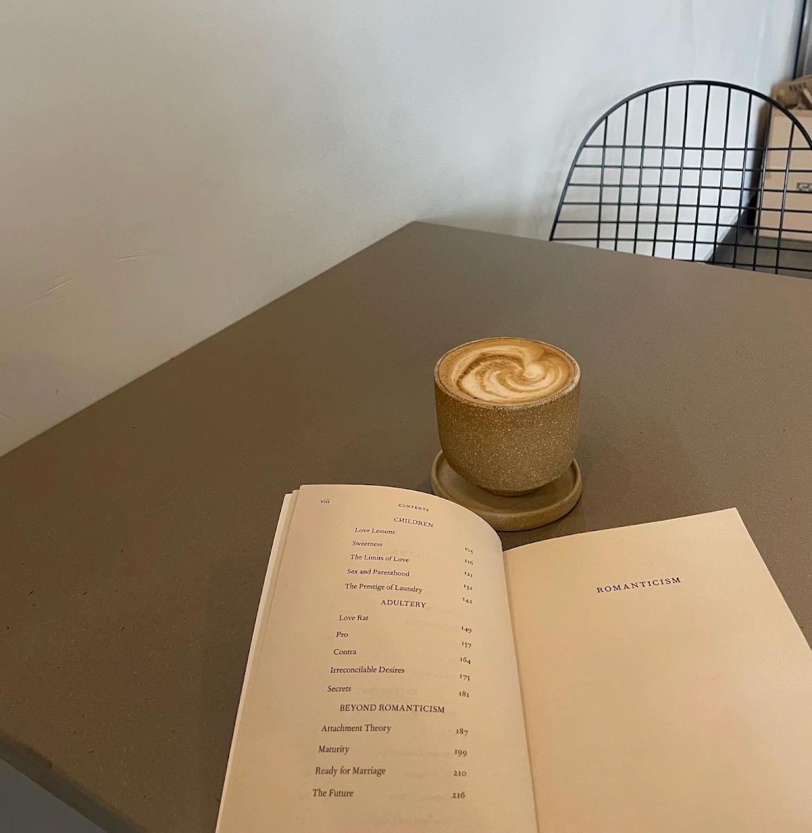 Menu, Masters street coffee