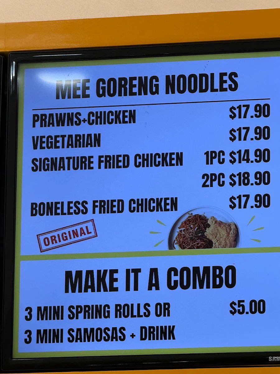 Menu, Lemak Queens Plaza