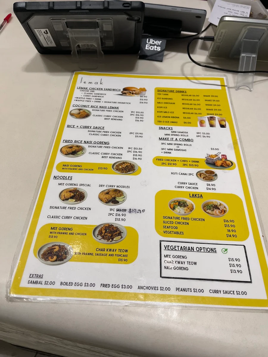 Menu, Lemak Queens Plaza