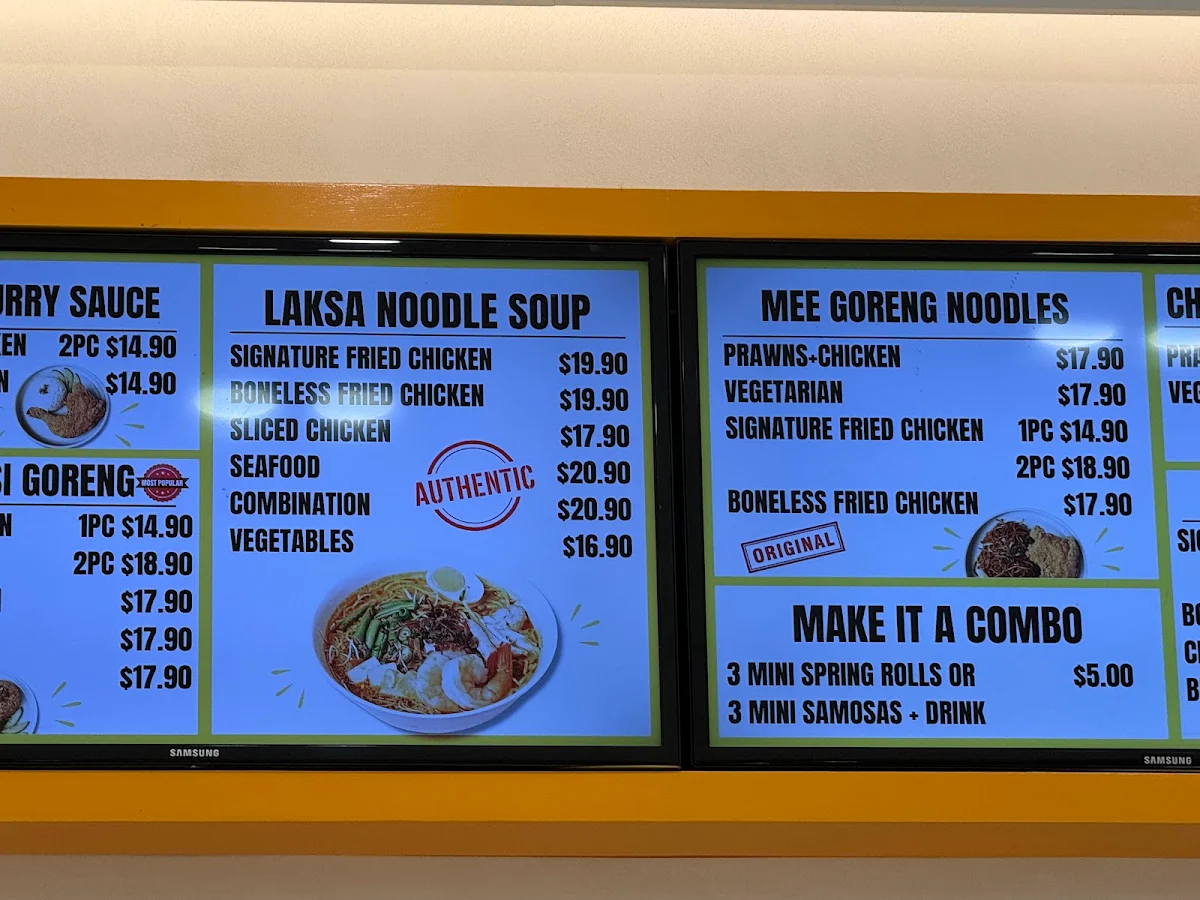 Menu, Lemak Queens Plaza