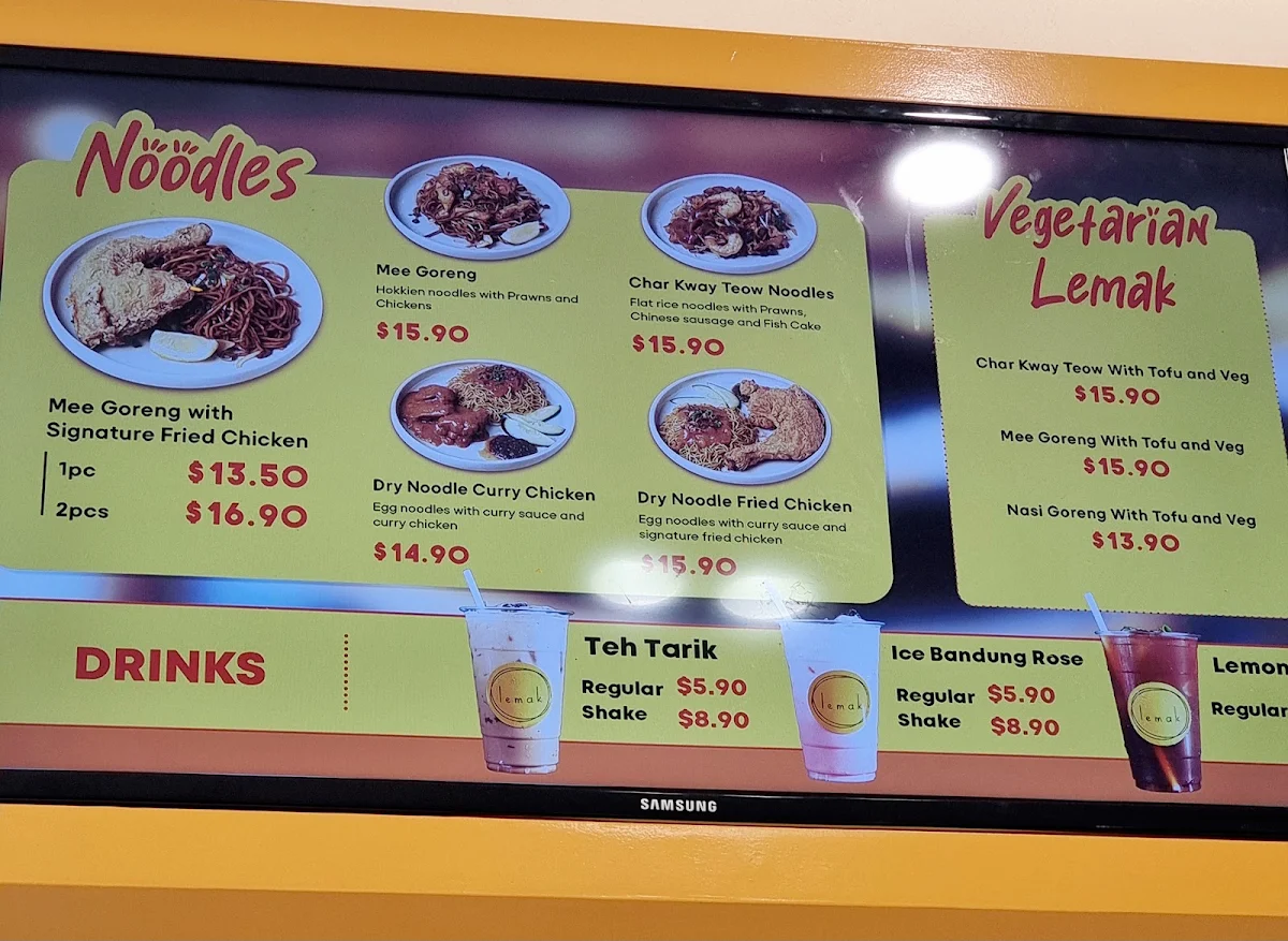 Menu, Lemak Queens Plaza