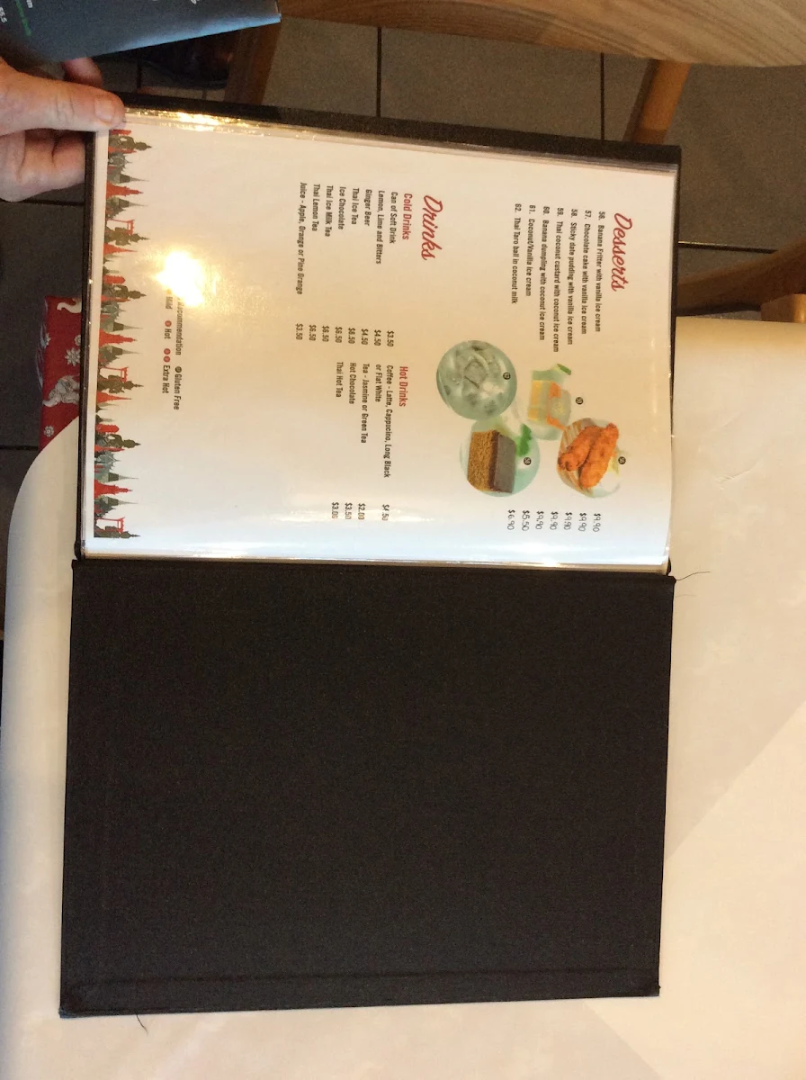 Menu, Knoxfield Thai Restaurant