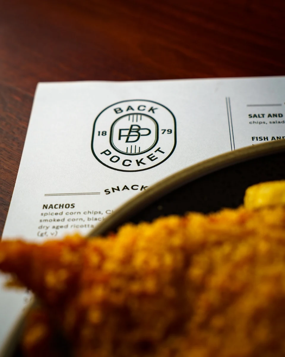 Menu, Back Pocket