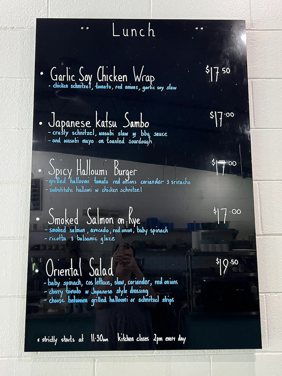 Menu, Myrtle Street Grind