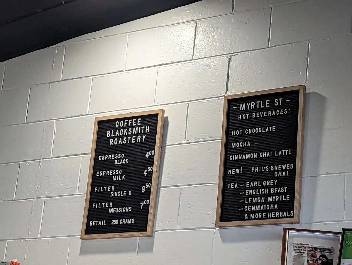 Menu, Myrtle Street Grind