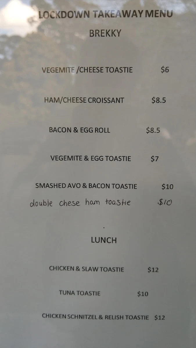 Menu, Myrtle Street Grind