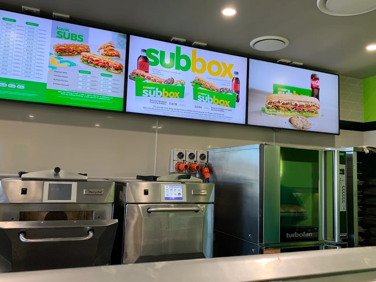 Menu, Subway