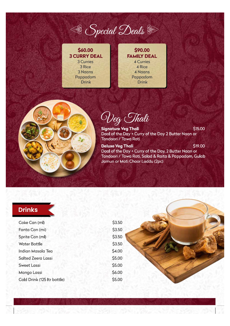 Menu, Baba Sweets Craigieburn