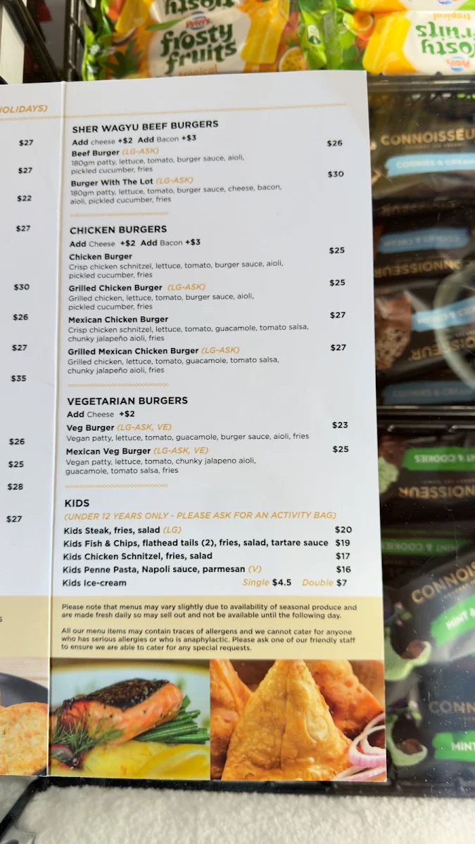 Menu, Mt Dandenong