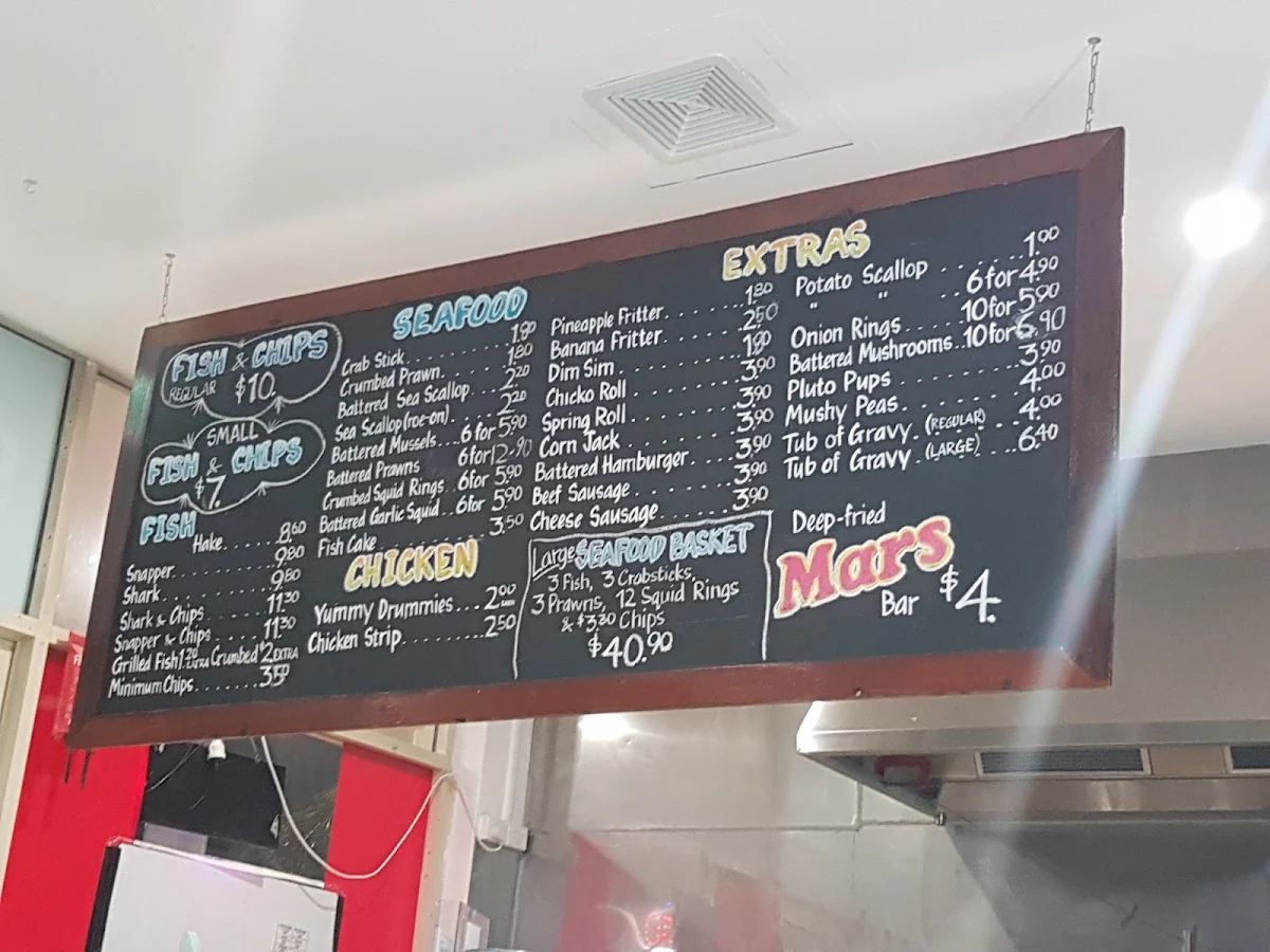 Menu, Charthouse Cafe
