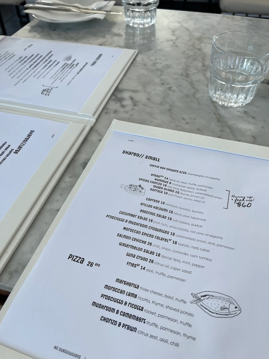 Menu, ARTÉ Rooftop Bar & Restaurant