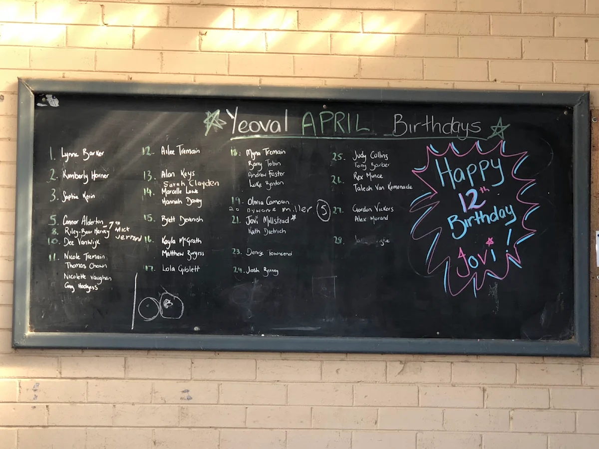Menu, Billabong Takeaway