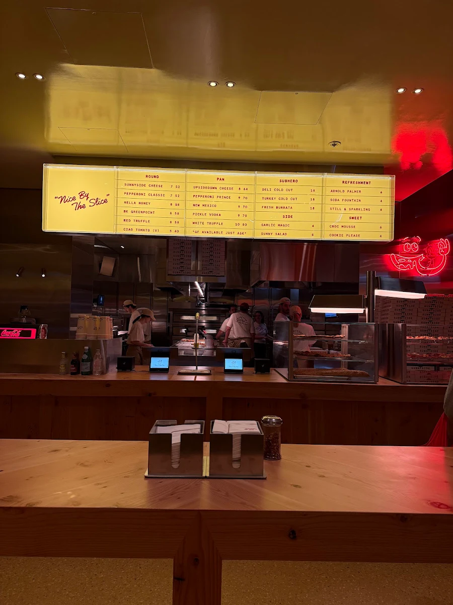 Menu, Sunnyside Sliced - Docklands