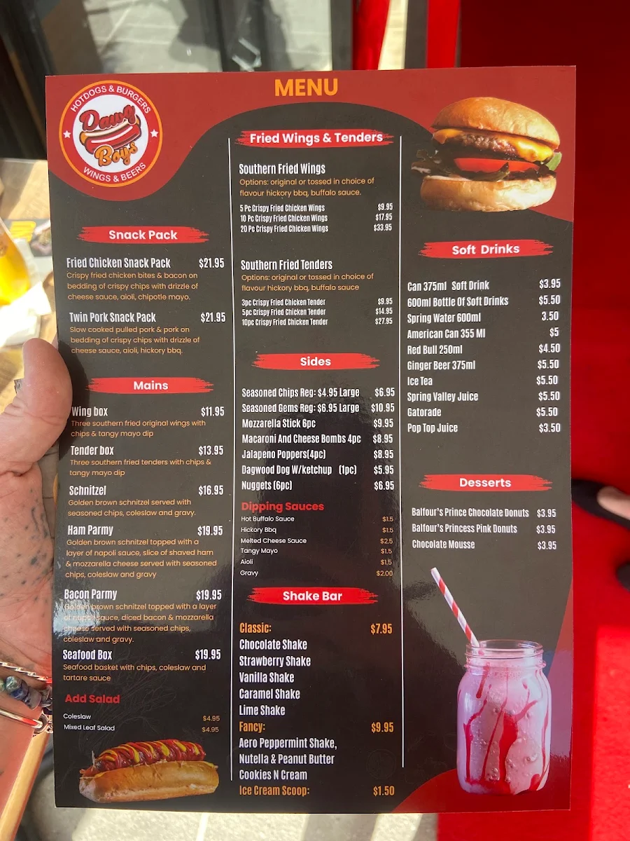 Menu, Dawg Boys - Yamanto