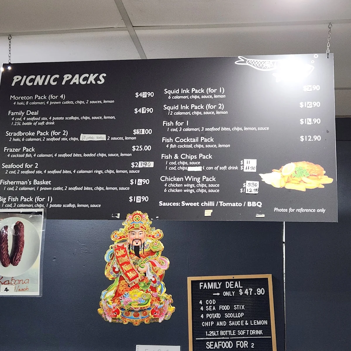Menu, Corrie St Big Fish Cafe