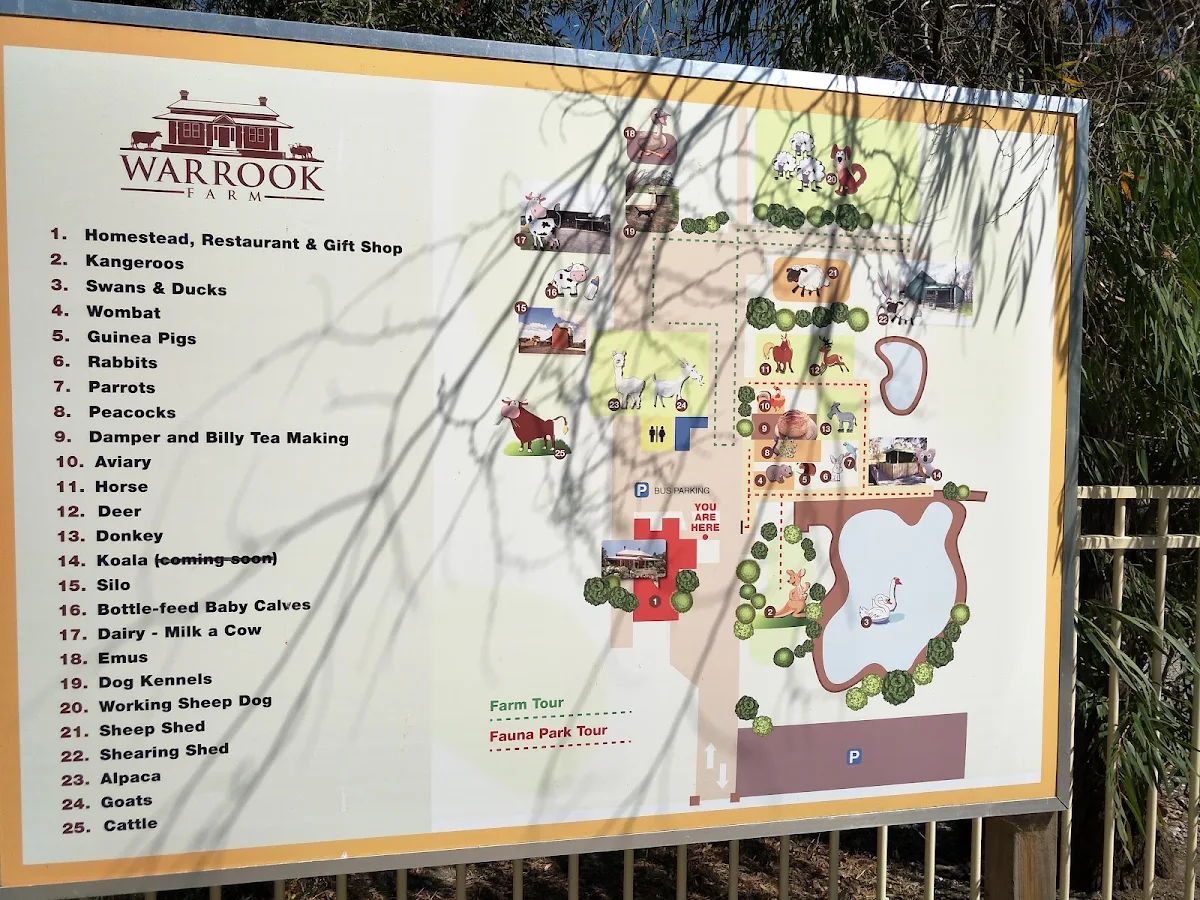Menu, Warrook Farm (Historic Homestead)