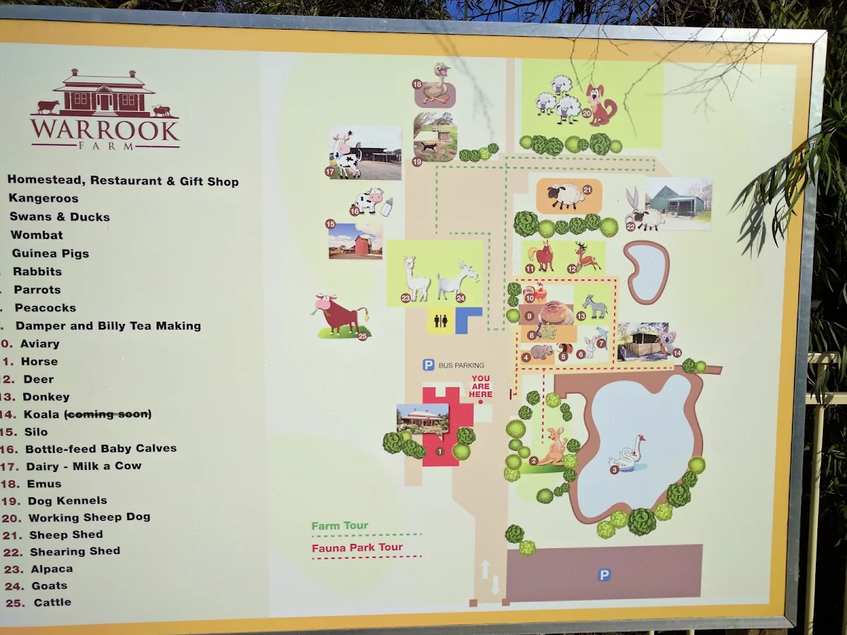 Menu, Warrook Farm (Historic Homestead)