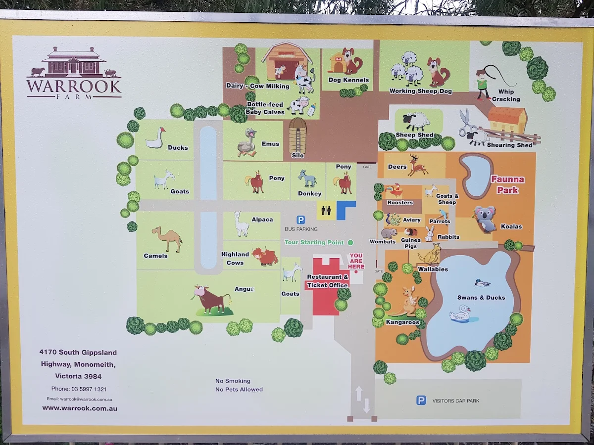Menu, Warrook Farm (Historic Homestead)