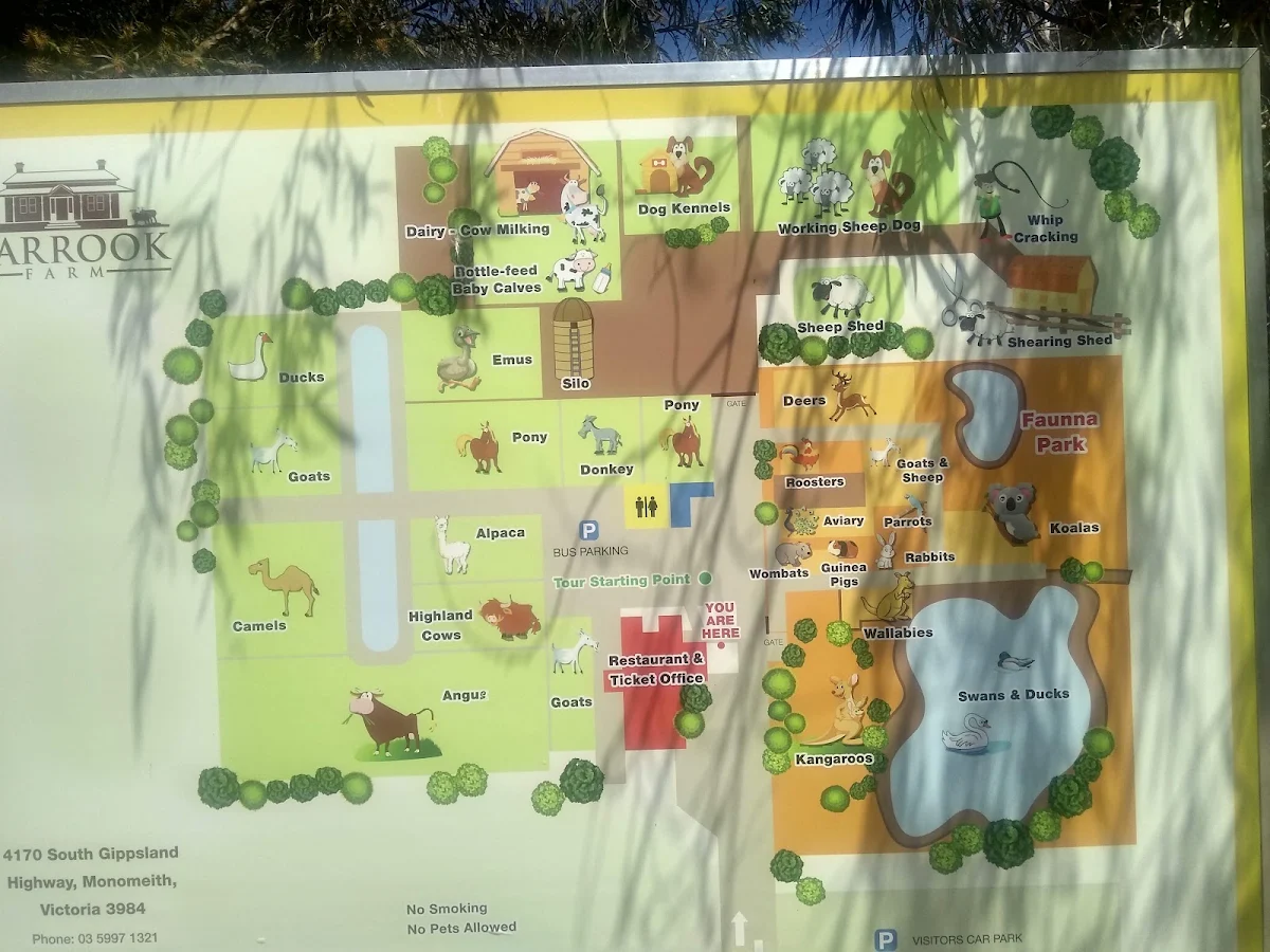 Menu, Warrook Farm (Historic Homestead)